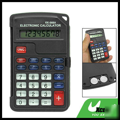 Black easy calculation 8 digits electronic calculator