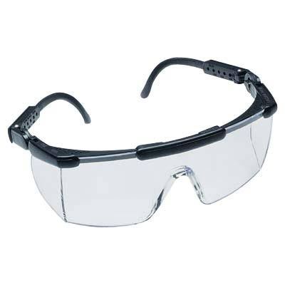 Ao safety nassau rave eyewear - black frame, clear lens
