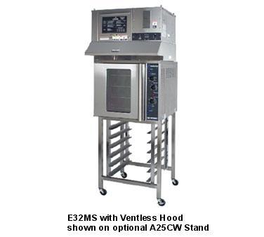 New moffat full pan elec. convection oven/stand/hood - 