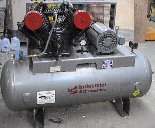 Compressor 10 horsepower 175 psi 2-stage 80 gallon hori