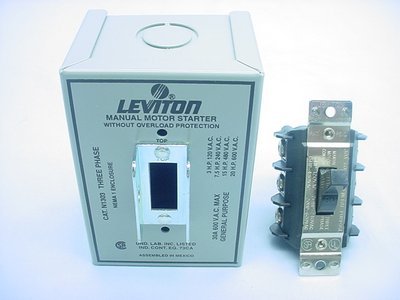 Leviton 3-pole motor starter switch tpst 30A N1303