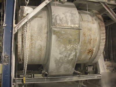 Patterson 6 x 6 ceramic pebble ball mill jacketed/lined