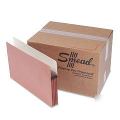 Smead redrope file pockets case of 50