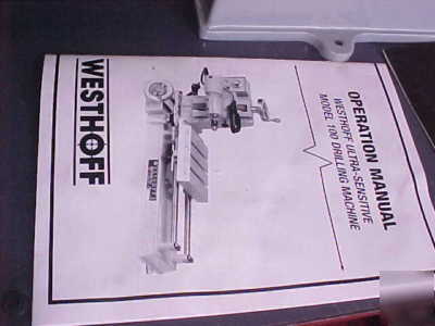 Westhoff super sensitive edm electrode drill press