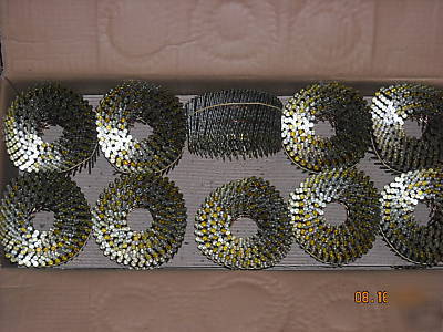  coil nail 2-1/4 x.099 screw shank 15DEG 9,000 nails