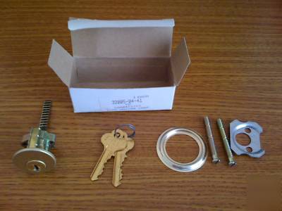 Ilco rim mortise cylinder with 2 keys US3