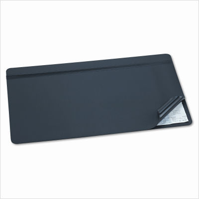 Artistic llc hide-away pvc desk pad, 31 x 20, black