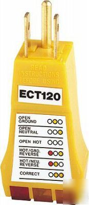 Electrical circuit tester 120VAC - extech model ET10