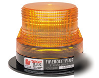 Firebolt 12-72VDC amber strobe beacon permanent mount