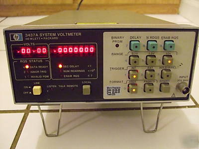 Hp 3437A system voltmeter tested/fully functional