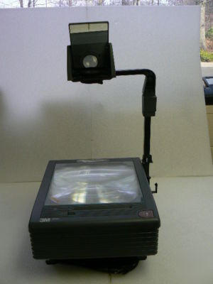 3M 9550 portable overhead projector w/high-low lamp