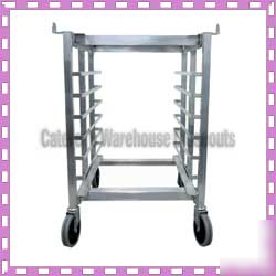 Convection oven stand w/ wheels aluminum holds 1/2 size