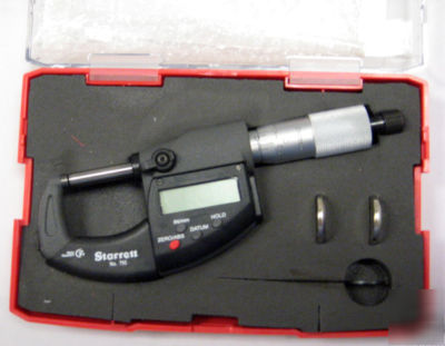Starrett digital electronic micrometer mic w/ output