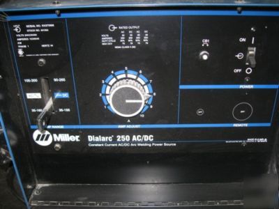 Miller dialarc 250 ac/dc, arc welder free deliv ny area