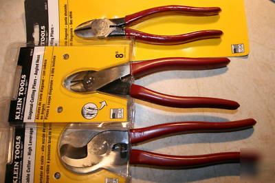 New 3 klein tools pliers
