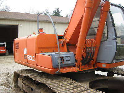 Hitachi EX160LC excavator ready to work 