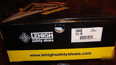 Safety shoes mens (lehigh) size 9 1/2 us
