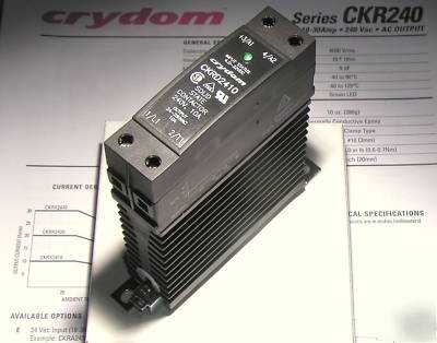 Solid state relay/ssr/contactor +heatsink din mount 10A