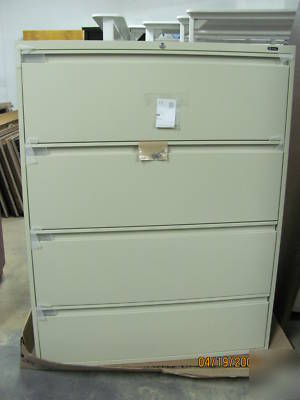 New 4 drawer lateral file cabinet by global.brand beige