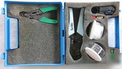 New xcelite mic-59 coax crimp tool & strippers + case... 