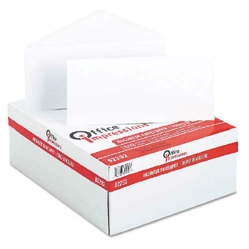 Plain envelopes #10 white 500 perbox 4 1/8 x 9 1/2 wove