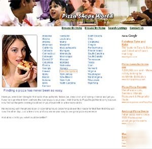 Free website pizza restaurant website + adsense
