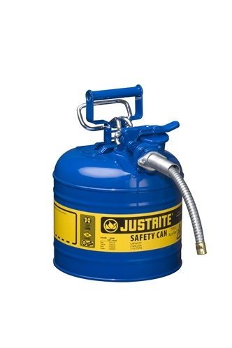 Justrite 2 gallon type 2 accuflow kerosene can 5/8 hose