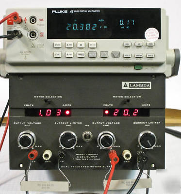 Lambda lqd-421 dual power supply 0-20V 1.7A nice unit
