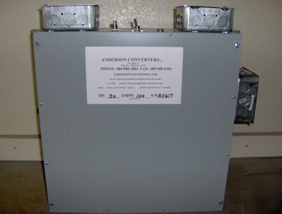 New 25 hp rotary phase converter panel 