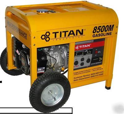 New titan industrial TG8500M gas generator 8500 w