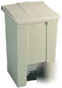 23 gal step on container - white - 007-6146W - 6146W