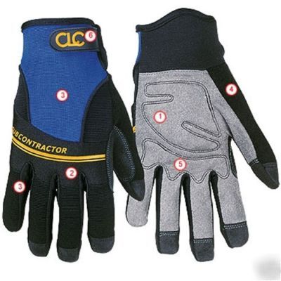 Clc flex grip ladies subcontractor gloves (large)