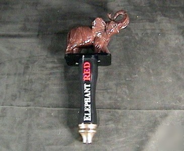 Elephant red beer tap handle