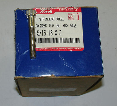 Shcs socket head cap screws stainless 5/16-18 x 2
