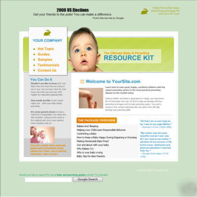 Parenting turnkey website online web business for sale