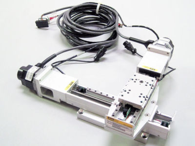 2 parker 402LN xy linear stages with integrated stepper