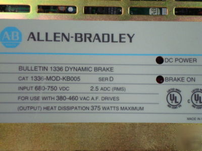 Allen-bradley 1336-mod-KB0005 dynamic brake unit