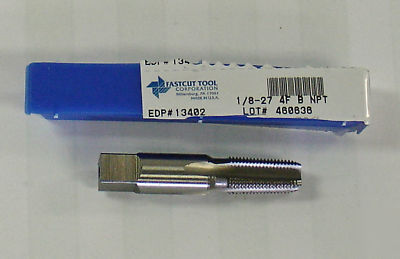 Fastcut taper pipe tap #13402 1/8