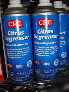 New 3-15 oz crc citrus cleaner & degreaser 14171 