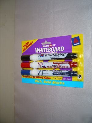 New avery dry erase colored markers 3-pk chisel tip 