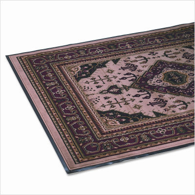Woven oriental rug- floor mat, 65.5 x 92.5, beige