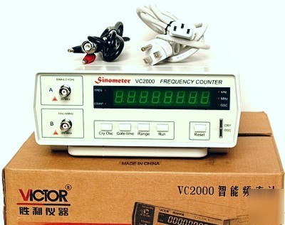 New VC2000 frequency counter - 10 hz - 2.4 ghz in box
