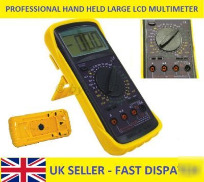 Professional hand held lcd multimeter electrical tester