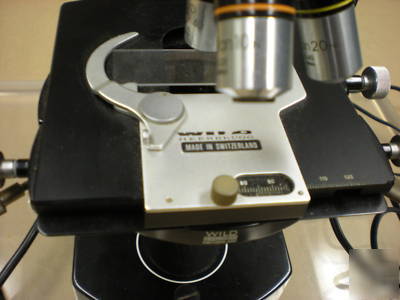 Wild heerbrugg M20 microscope with polaroid microcam