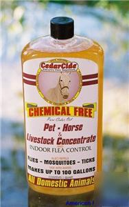 All natural dog flea & tick spray concentrate 1QT=100GL