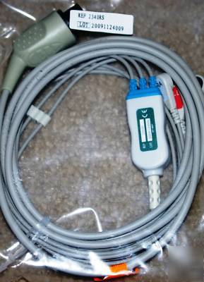 Datascope welch allyn ge 6 pin 3 lead ecg cable propaq