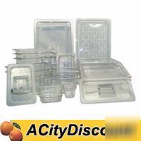 4DZ 1/2 size polycarbonate notched food pan covers