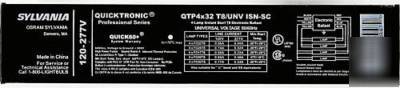 5 ballast QTP4X32/unvis 4 lamp 5/4/3/2-ft F32T8 FO32T8