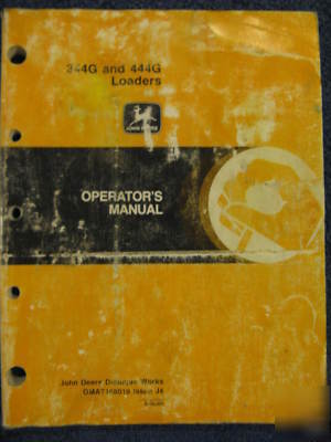 John deere 344G 444G loader operator manual