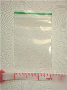 100 pcs clear plastic bag ziplock 1.8X2.4